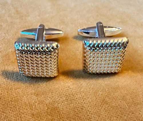 Men silver tone - silver, textured