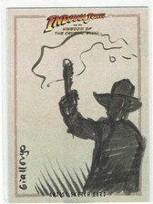 Indiana Jones Kingdom of the Crystal Skull Sketch Card 1/1 Zach Giallongo