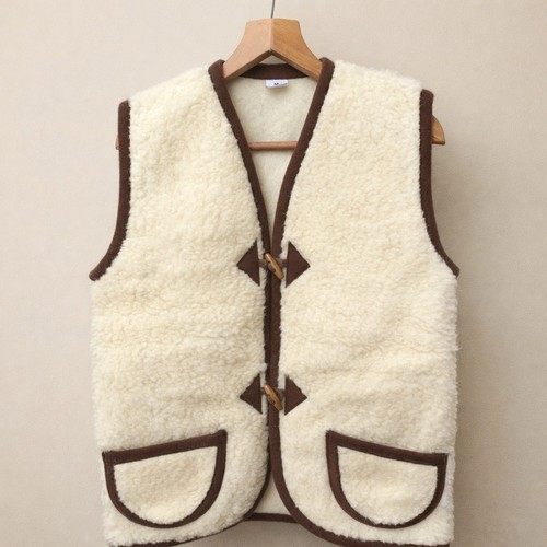 Merino wool gilet sheepskin - merino,