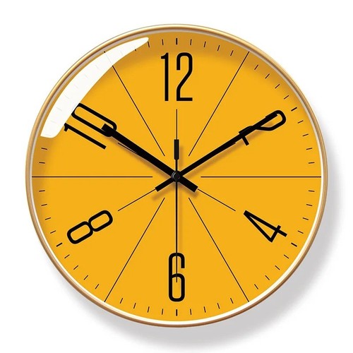 Round wall clock modern design - round,