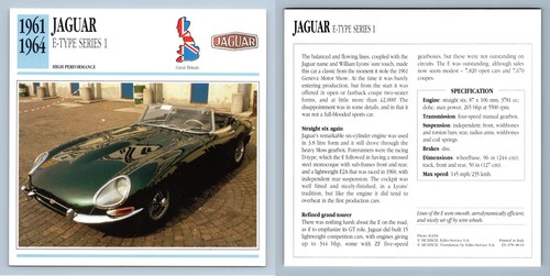 Jaguar type series - e-type,