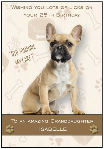 Personalised frenchie licks - personalised,
