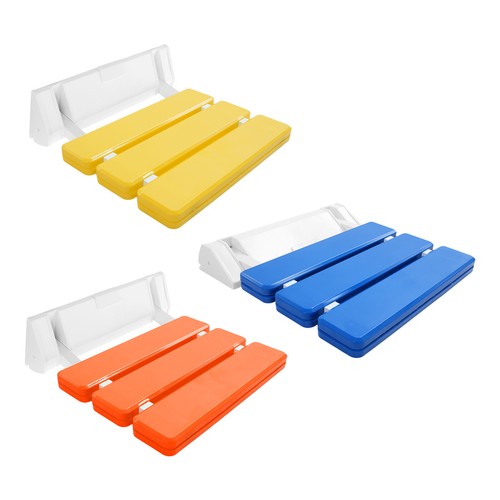 Folding bath seat wall - bath, mounted