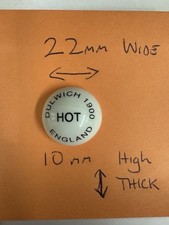 Hot & Cold Tap Head ceramic Indices for Basin Or Bath 