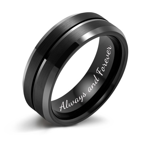 Customizable tungsten wedding - customizable,