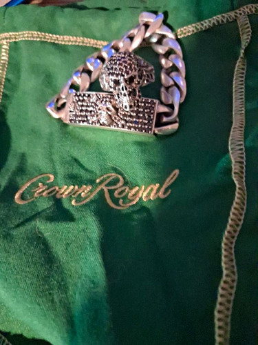 Crown royal men silver - royal, tone