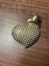 Vintage Swarovski double heart