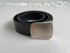 Montblanc Black Mens Leather Belt