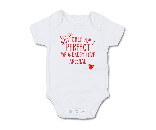 Arsenal baby grow - bodysuit, not