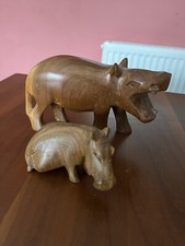 Pair Of Vintage Carved Wooden