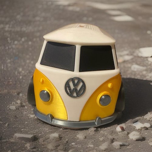 Gold campervan money box - campervan,