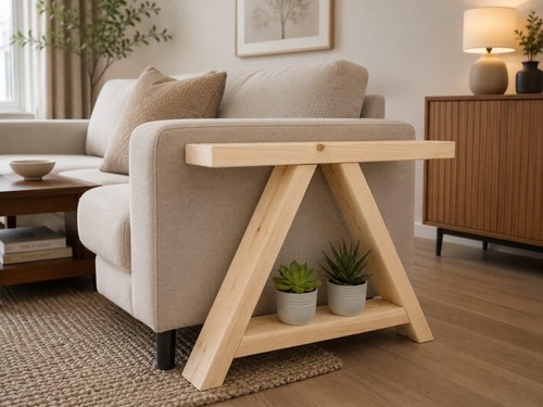 Handcrafted slim pine wood - handcrafted,