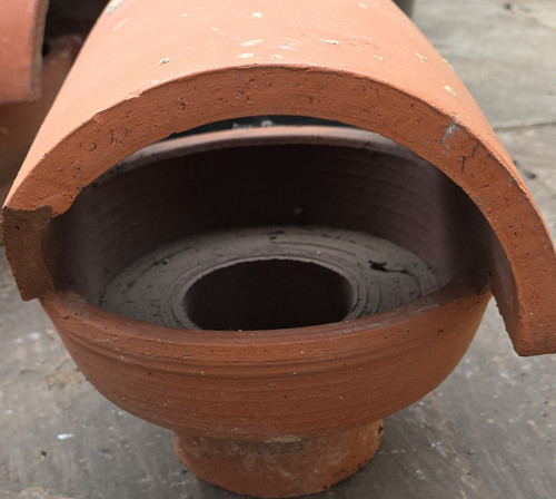 Clay chimney pipe - clay,