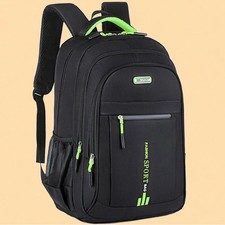 Backpack Waterproof Large Laptop Rucksack Men Women Travel School Bag Black UK
