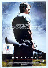 MARK WAHLBERG SIGNED SHOOTER 12X18 MOVIE POSTER PHOTO BOOGIE NIGHTS ACTOR BAS