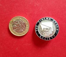 Vintage Enamel Badge The Cinema Organ Society Badge