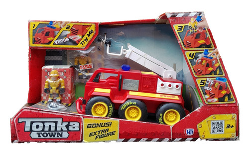 Damaged box tonka town fire - damaged,