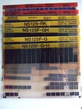 7 Genuine HONDA NS125 NS125F/G/H NS125RK NSR125 parts catalogue microfiche 