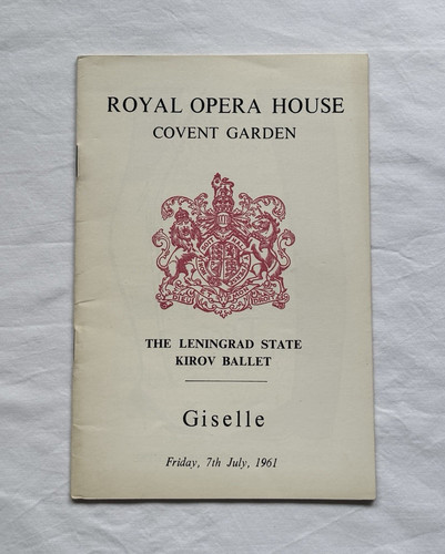 1961 kirov ballet - 1961, programme