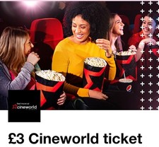 2 x Cineworld Cinema Ticket - QUICK DELIVERY - FRI, SAT, SUN - Read Description