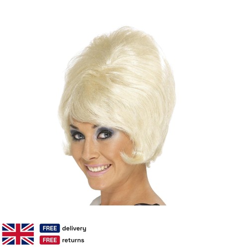 Retro 60s beehive blonde wig - 60s,