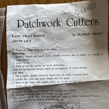 Bundle Of 3 Sets of Floral Patchwork Cutters