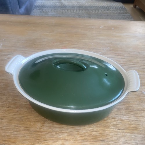 Creuset green oval - le,
