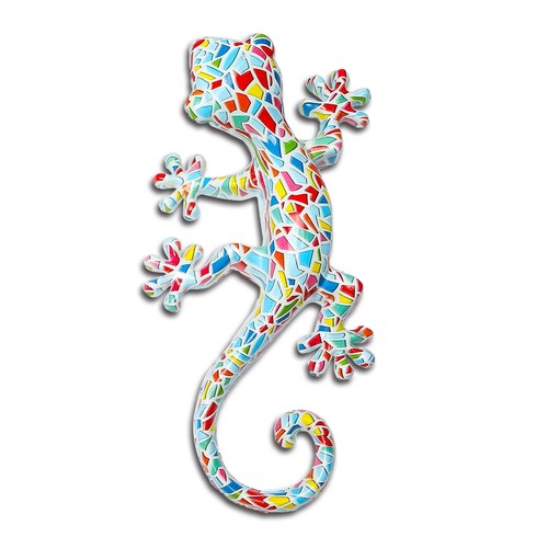 Resin gecko wall art - gecko,