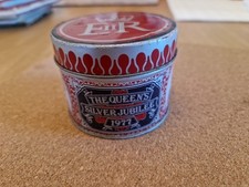 Vintage Match Tin Commemorting The Queens Silver Jubilee 1977