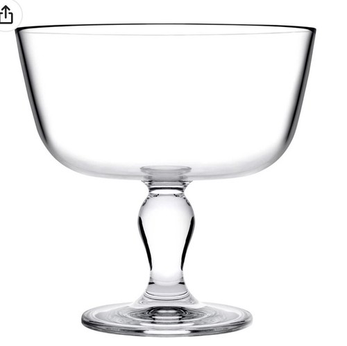 Pasabahce glass footed trifle - glass,