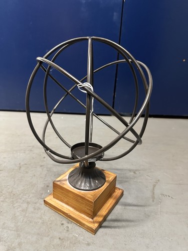 Candle holder armillary metal - armillary,