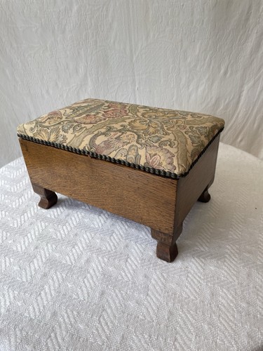 Vintage wooden ottoman foot - wooden,