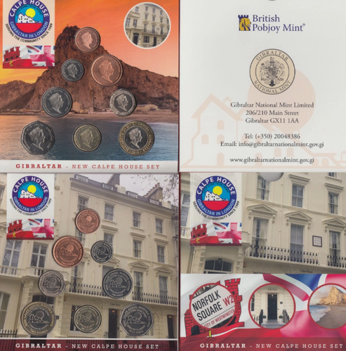 Gibraltar coin set - 2028, calpe