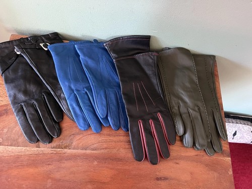 Ladies soft leather gloves - leather,