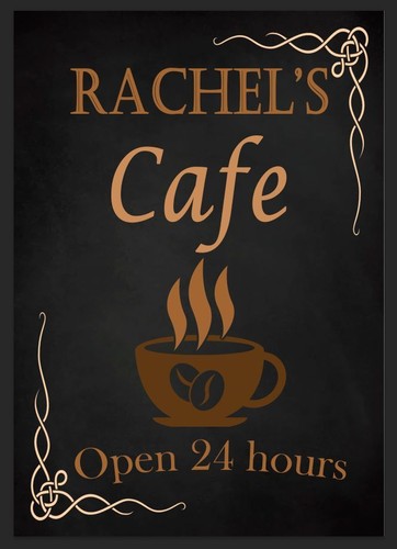 Personalised cafe kitchen sign - cafe,