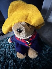 Vintage RARE Talking Paddington Bear With Original Hat And Coat 60’s 70’s Toy