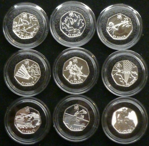 Olympic 50p coins royal mint - coins,