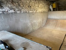 2ft x 19ft Mini Halfpipe Skateboard ramp  (3 plywood layers with mdf finish) 