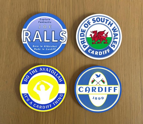 Cardiff city football coasters - city,