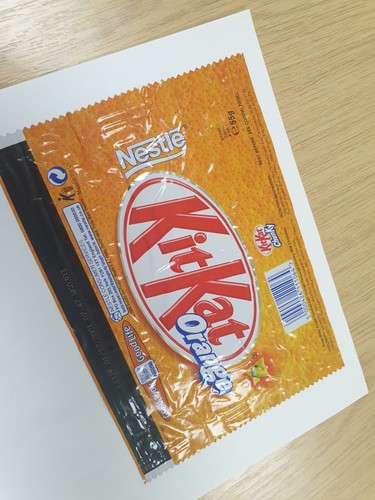 Nestle kit kat orange circa - orange,