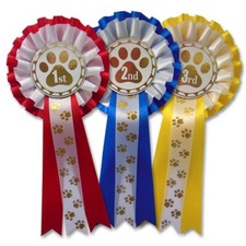 Dog Show Rosettes 1st-3rd