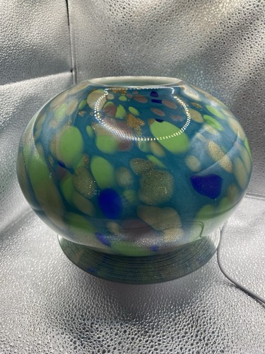 Bowl vase lrg art glass - /,