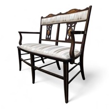 Victorian Mahogany Bench