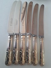 Kings Pattern EPNS Dinner Table Knives standard size Preloved Cutlery