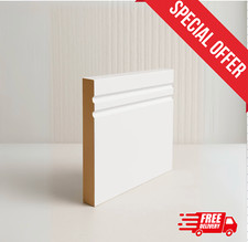 TWO GROOVE MDF Skirting Board