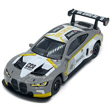 1:64 2022 BMW M4 GT3 Model Car Metal Diecast Toy Cars Boys Toys Kids Gifts Grey