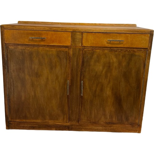Vintage oak veneer - oak, sideboard