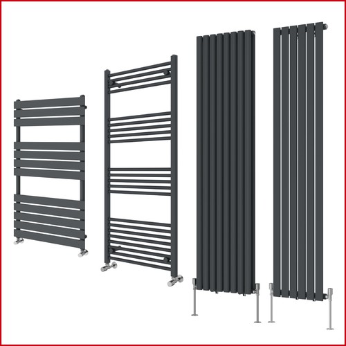 Anthracite flat panel - flat,