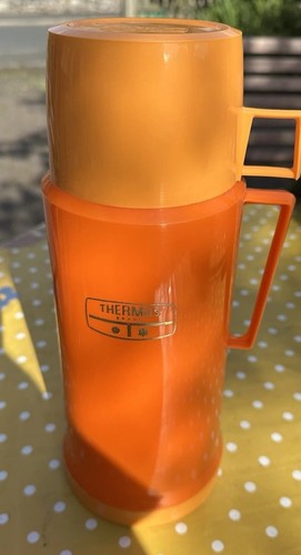 Thermos flask retro orange - retro,