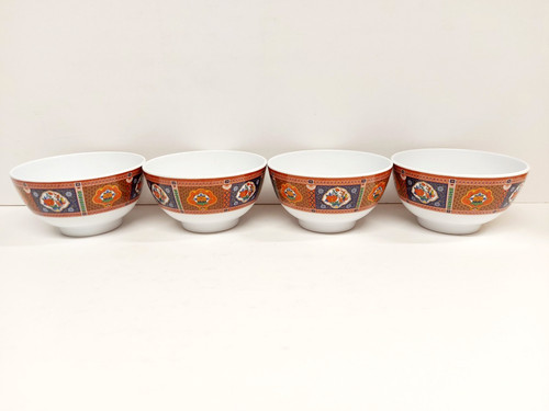 Round imari bowls floral - round,